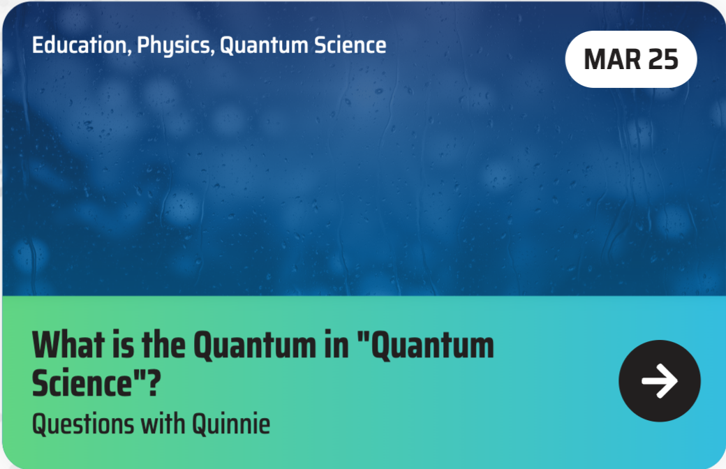 100 YEARS OF QUANTUM IS JUST THE BEGINNING